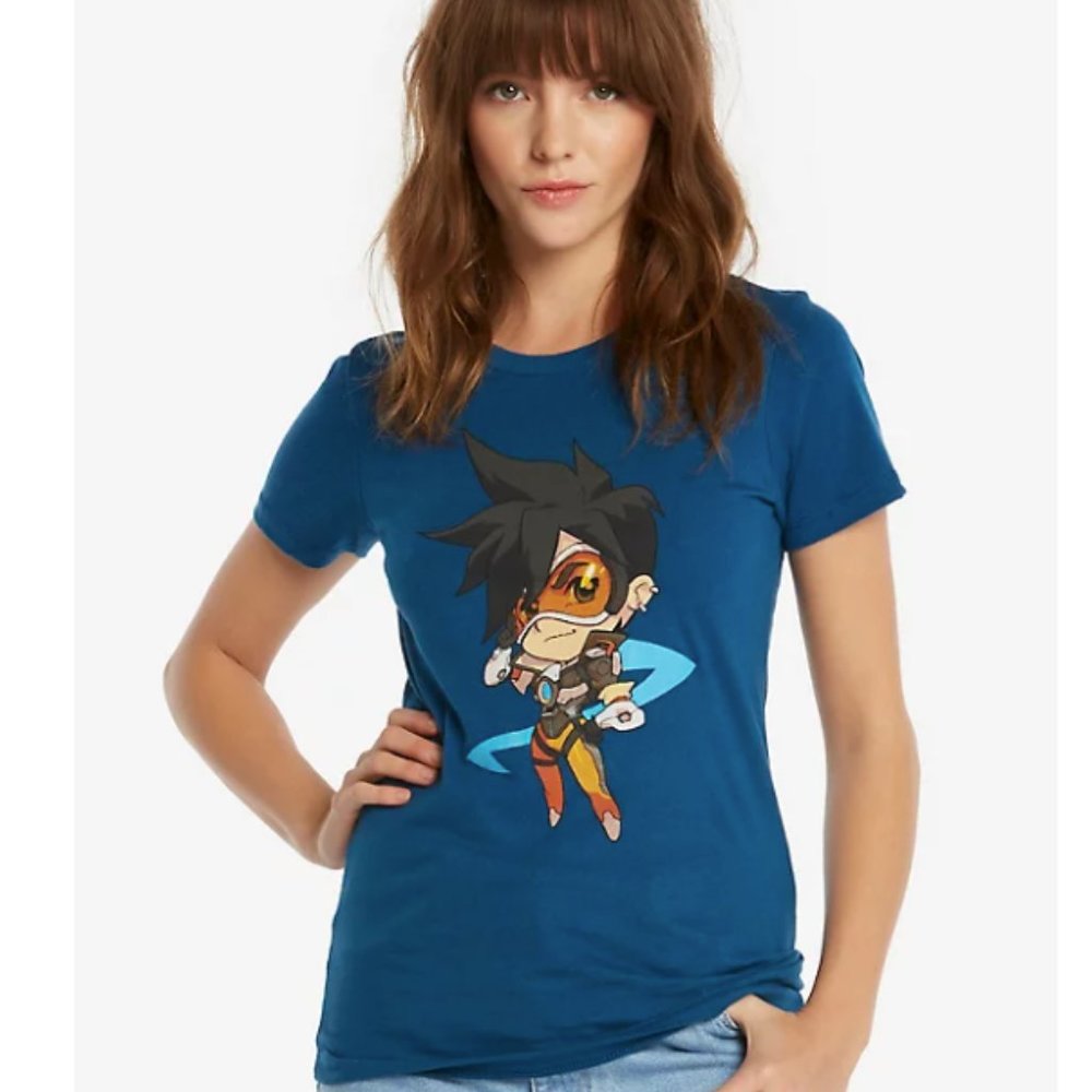 MF Overwatch Chibi Tracer Women's Tee | M